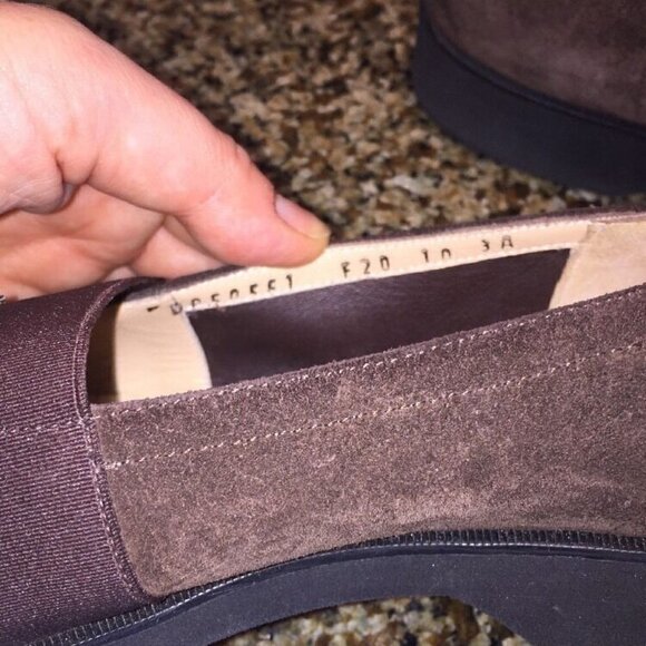 Salvatore Ferragamo Sz 10AAA Brown Suede Loafers - Picture 5 of 8